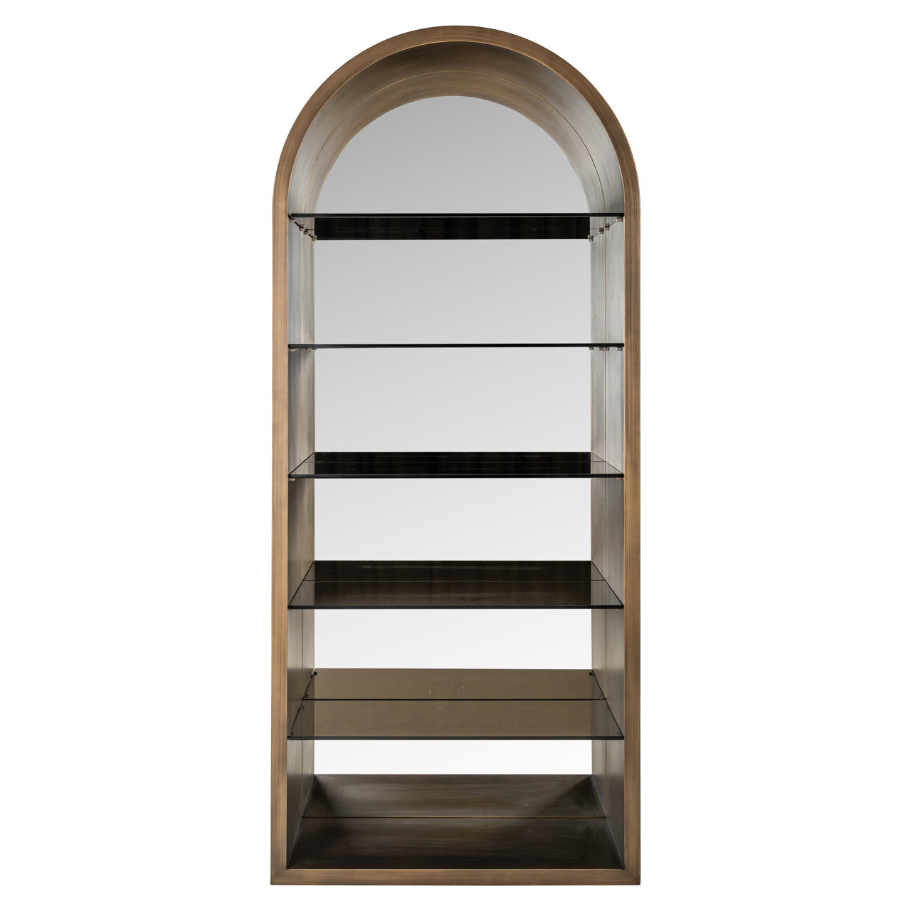 Display cabinet Bowic brushed gold