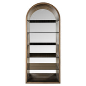 Display cabinet Bowic brushed gold