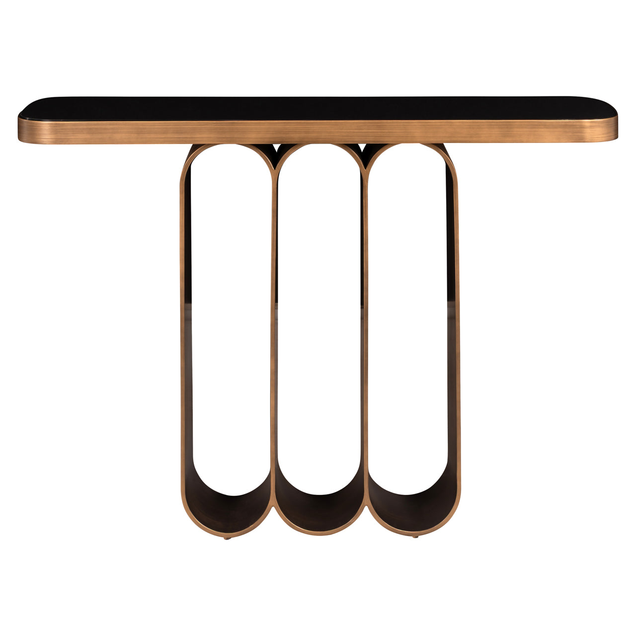 Console Locarno brushed gold