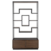 Display cabinet Bonvoy brown 2-drawers (Brown)