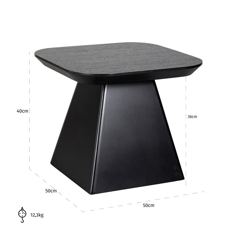 Mesa auxiliar Bonvoy negra (Negro)