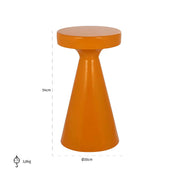 Bijzettafel Kimble donker naranja groot 30Ø