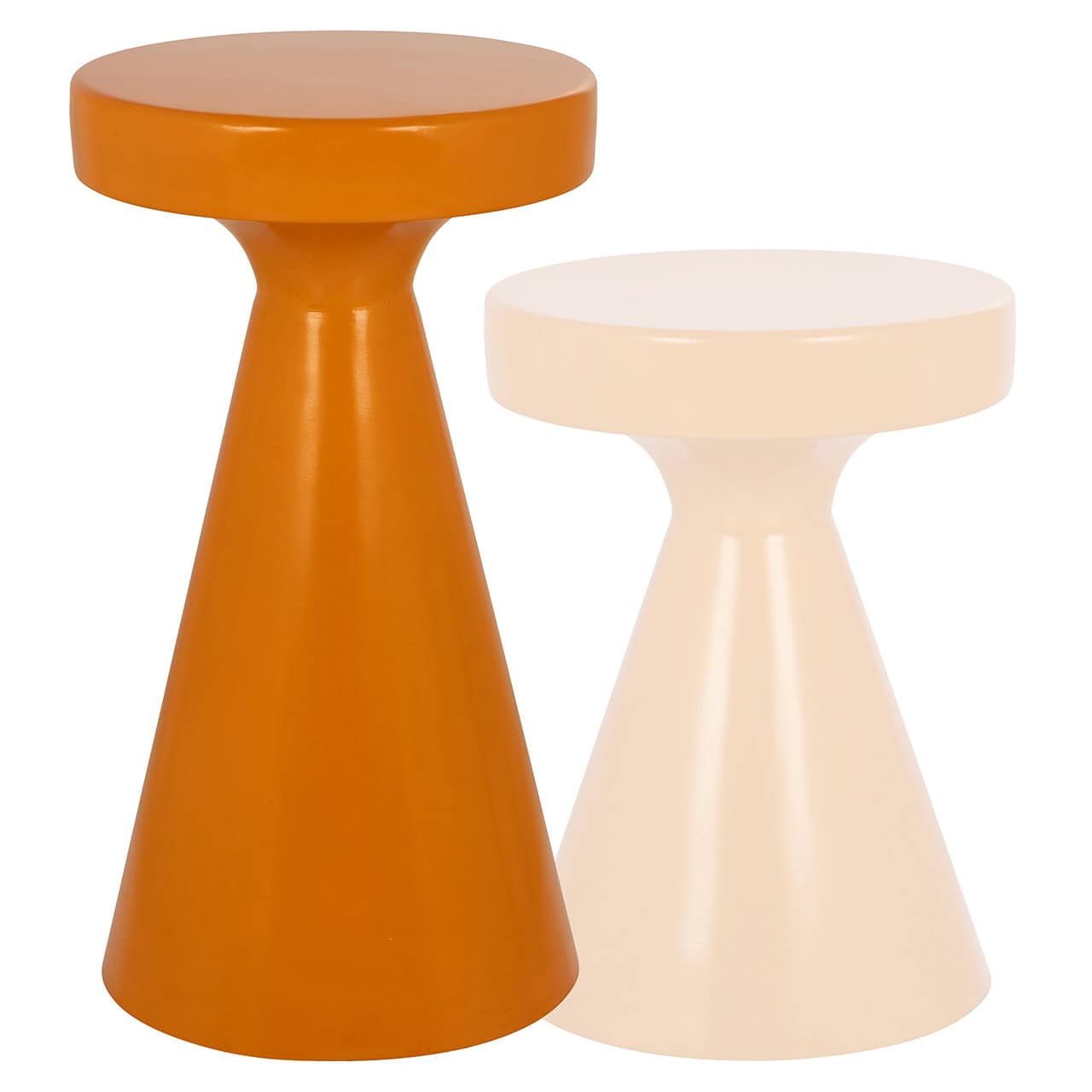 Bijzettafel Kimble donker naranja groot 30Ø