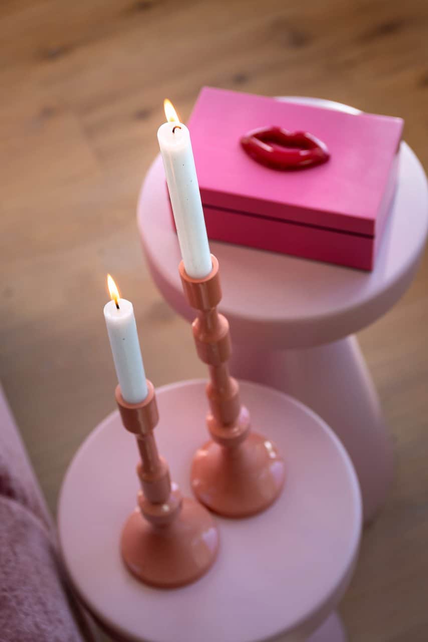 Bijzettafel Kimble roze klein 30Ø (Rosa)