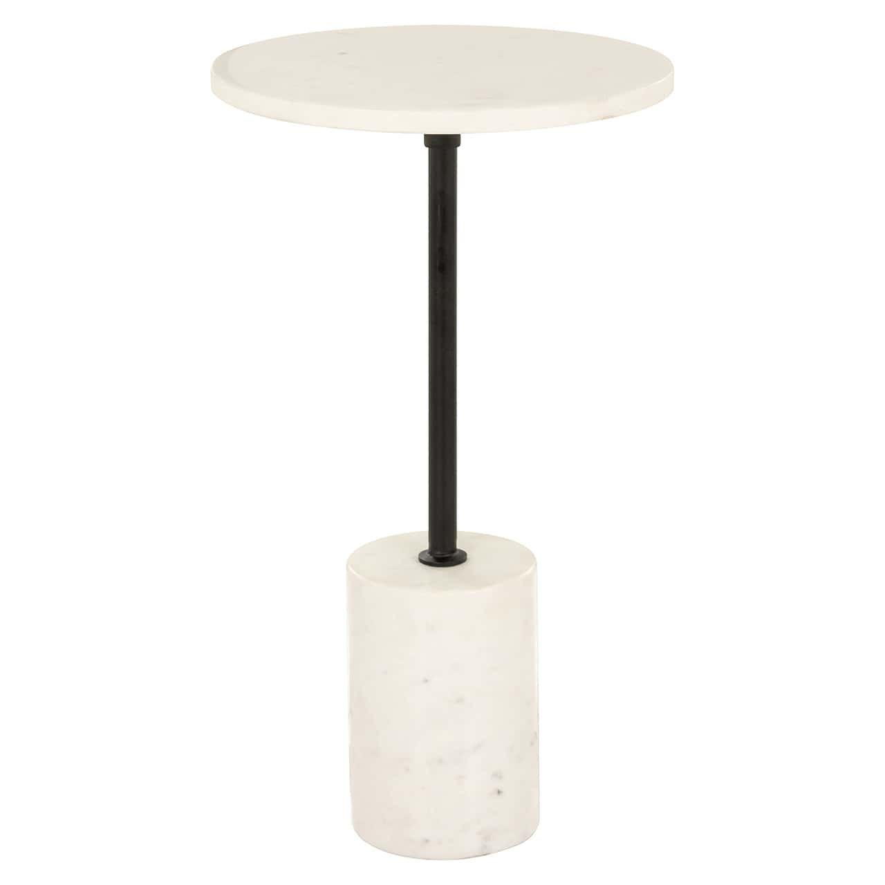 Mesa auxiliar Misty 30Ø (Negro/blanco)