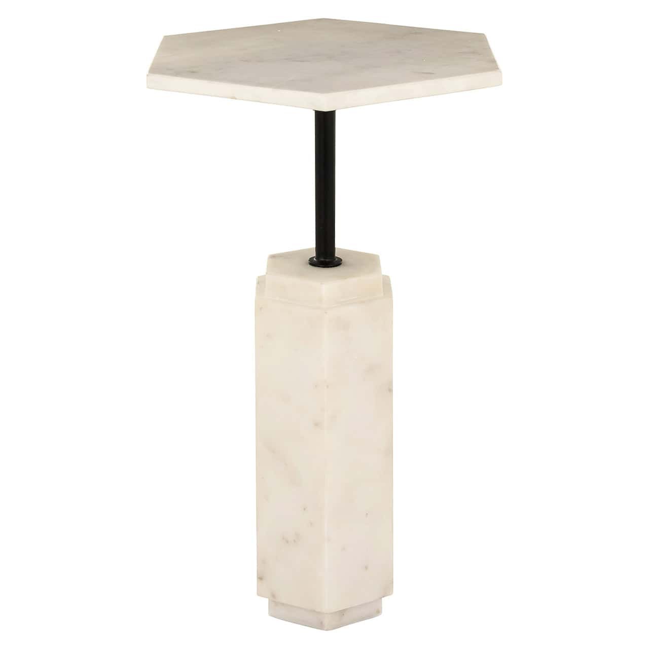 Mesa auxiliar Lilitha (Negro/blanco)