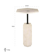 Mesa auxiliar Lilitha (Negro/blanco)