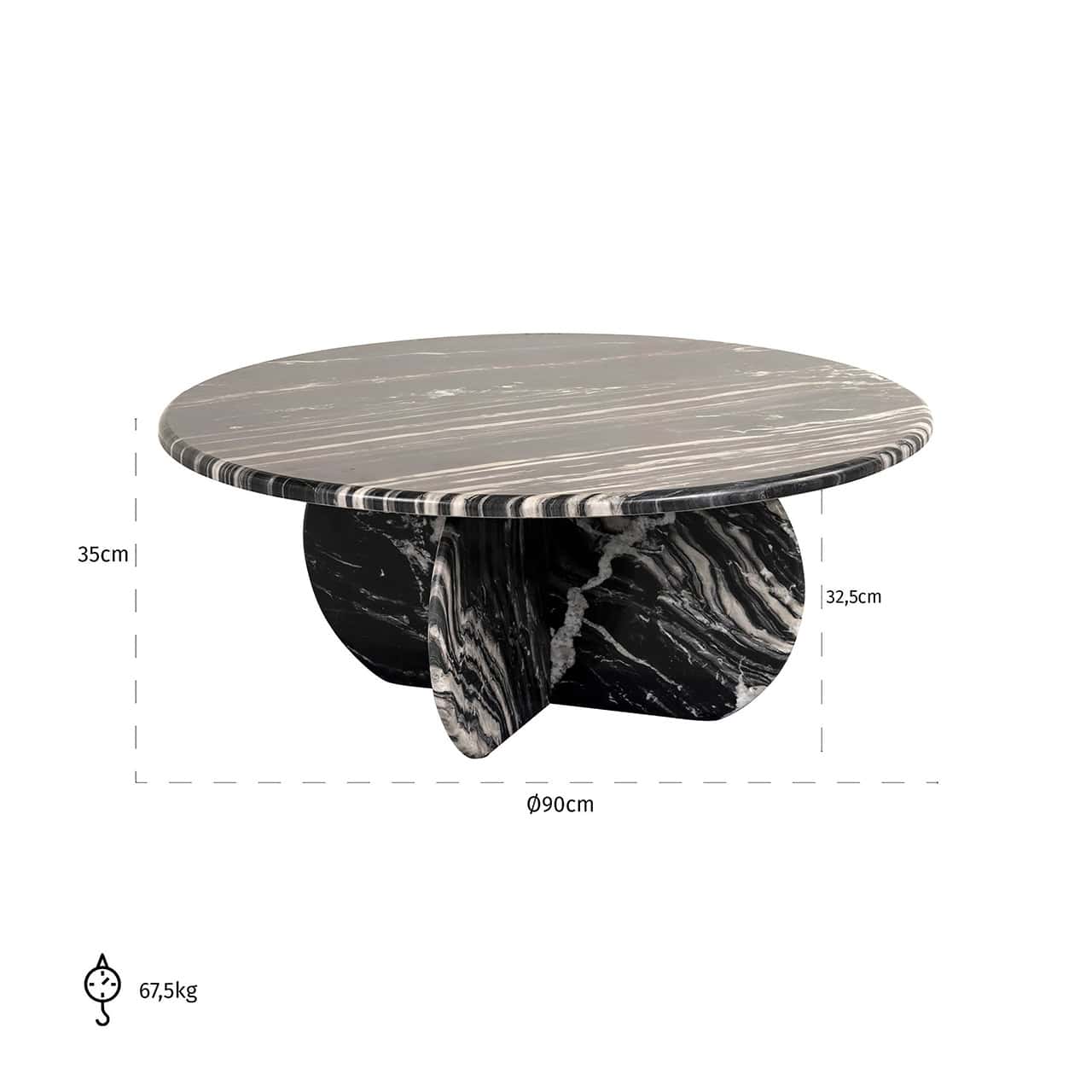 Mesa de centro Bancroft (negra)