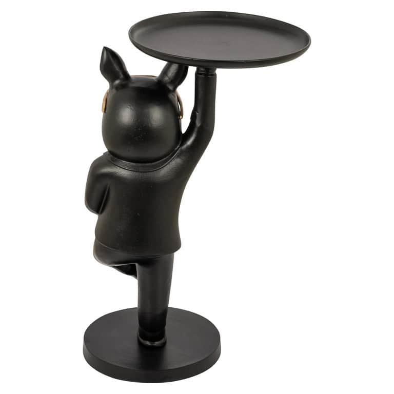 Mesa auxiliar Bullie (Negro/dorado)