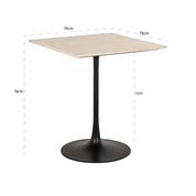 Mesa de bistró Tavolo cuadrada (Beige)