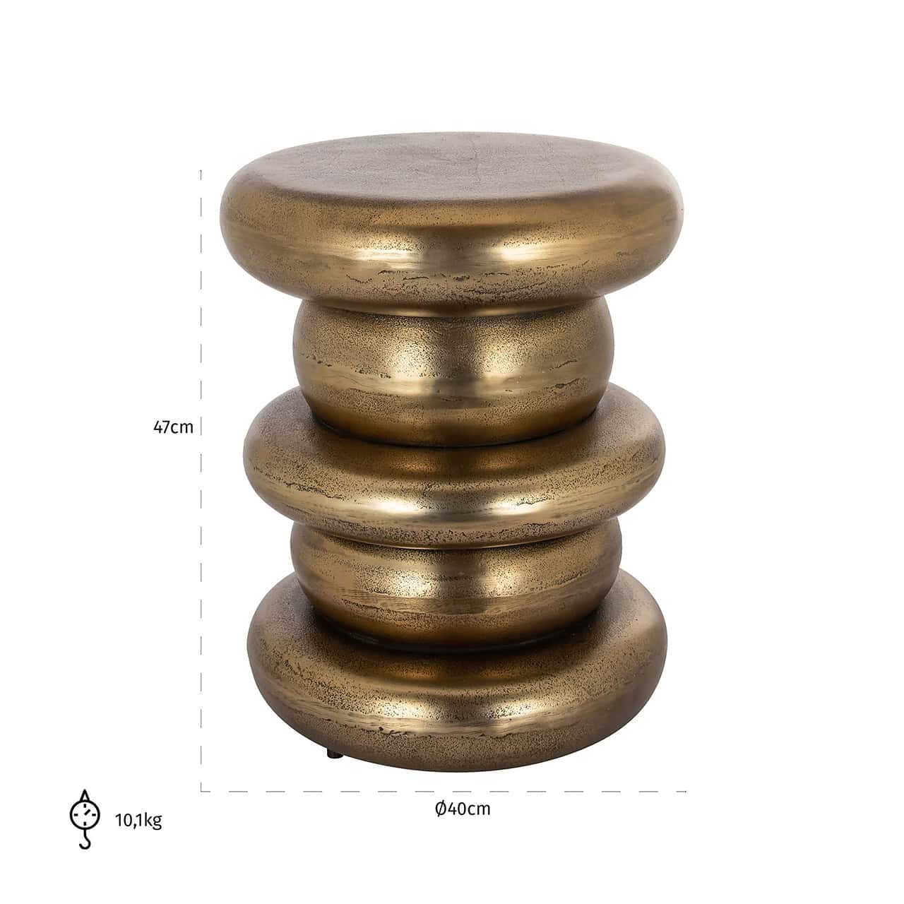 Mesa auxiliar Ela (Oro)