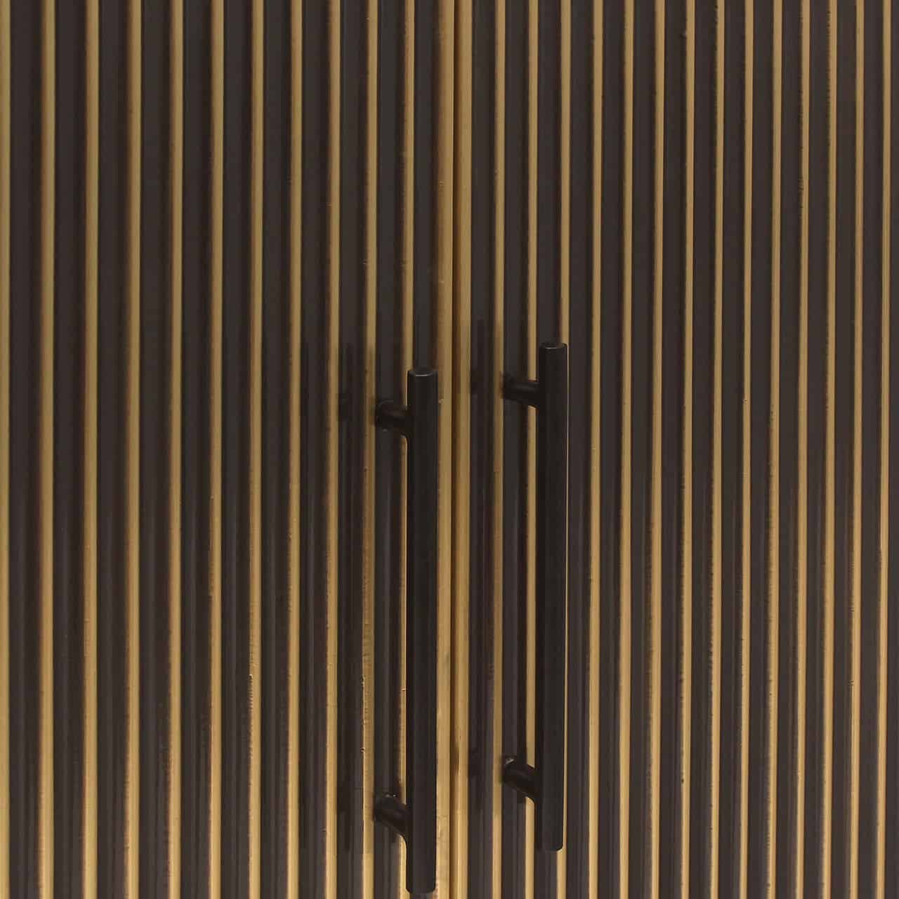 Cabinet Les Arcs 2-doors (Brushed Gold)