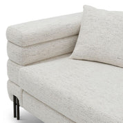 Sofa York S seashell off-white bronze finish