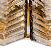 Lámpara de araña Silvano de cristal ahumado