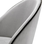 Dining Chair Cooper roche light grey velvet set of 2