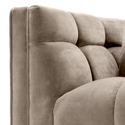 Silla Sienna savona terciopelo gris