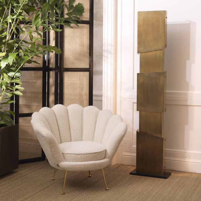Chair Trapezium bouclé cream
