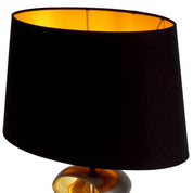 Table Lamp Canzo gunmetal finish incl shade