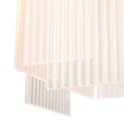 Lámpara de araña Giardano de cristal transparente y esmerilado con acabado en latón antiguo.