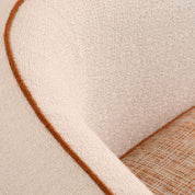 Chair San Marino Right sarra off-white tressa orange