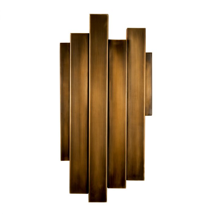 Wall Lamp Beau Rivage vintage brass finish