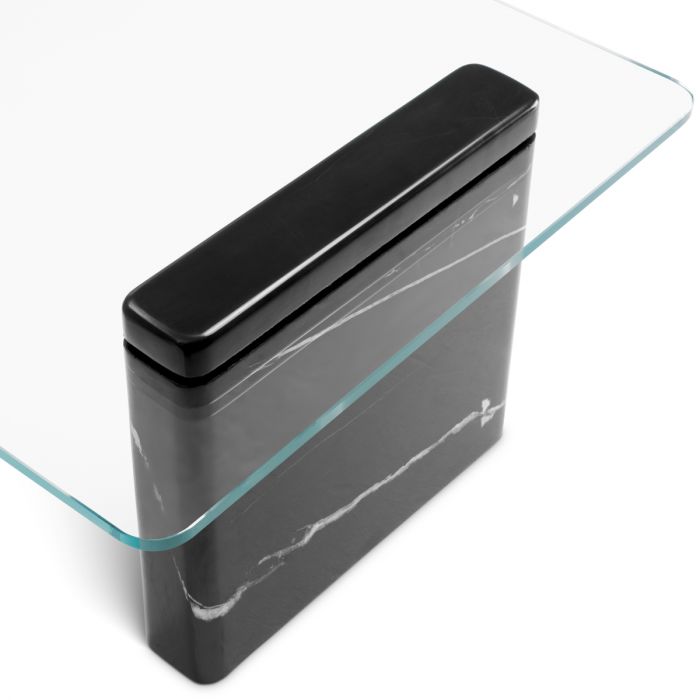 Mesa de centro Stonecrest de mármol negro