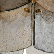 Lámpara de araña Laurent con acabado en latón antiguo