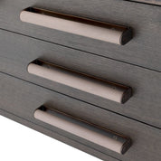 Desk Sanderson mocha straight oak veneer