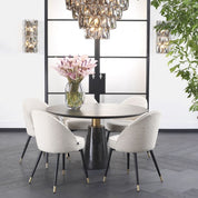 Dining Table Genova mocha straight oak veneer