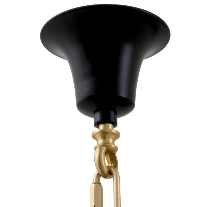 Lámpara de araña Palais con acabado dorado antiguo