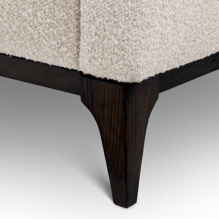 Chair Brannan bouclé chalk white
