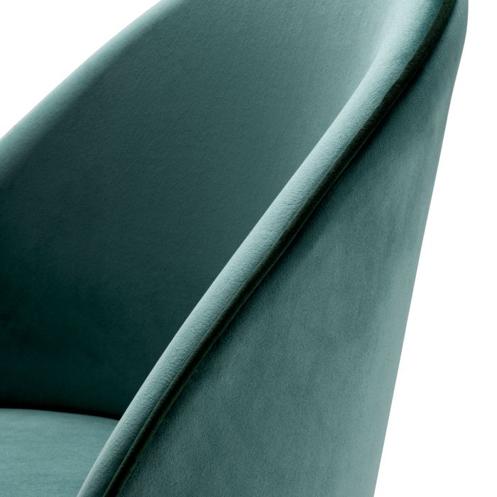 Dining Chair Cooper roche turquoise velvet set of 2