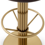 Taburete de bar Dorland roche terciopelo gris oscuro