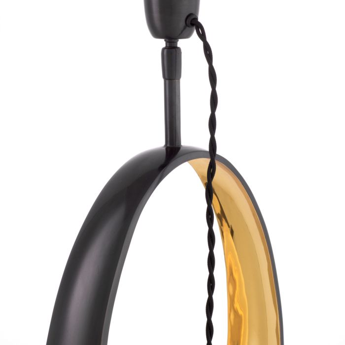 Table Lamp Saturnia gunmetal finish incl shade