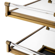 Trolley Eiffel brushed brass finish