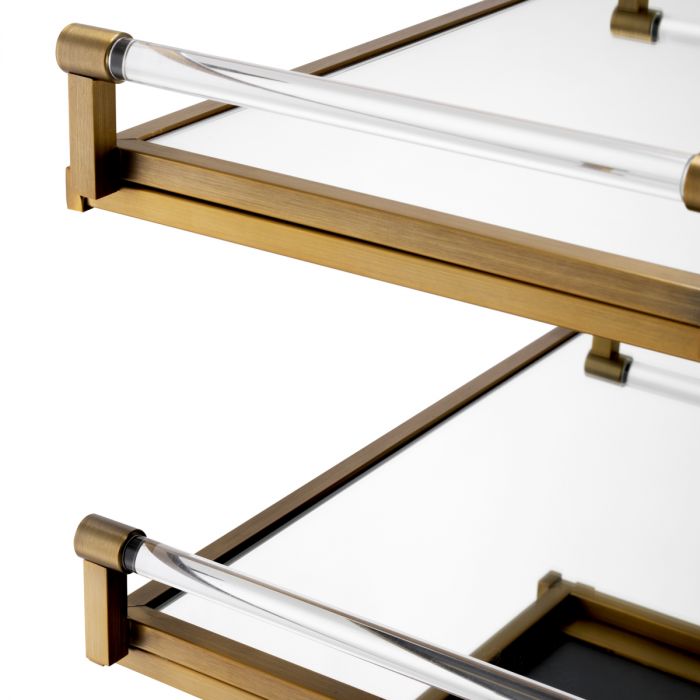 Trolley Eiffel brushed brass finish