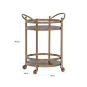 Trolley Hendricks brass (Brushed Gold)