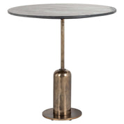 Mesa de bistró Logan 75Ø (Negro/dorado)