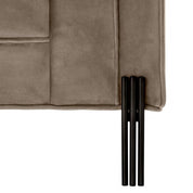 Silla Sienna savona terciopelo gris