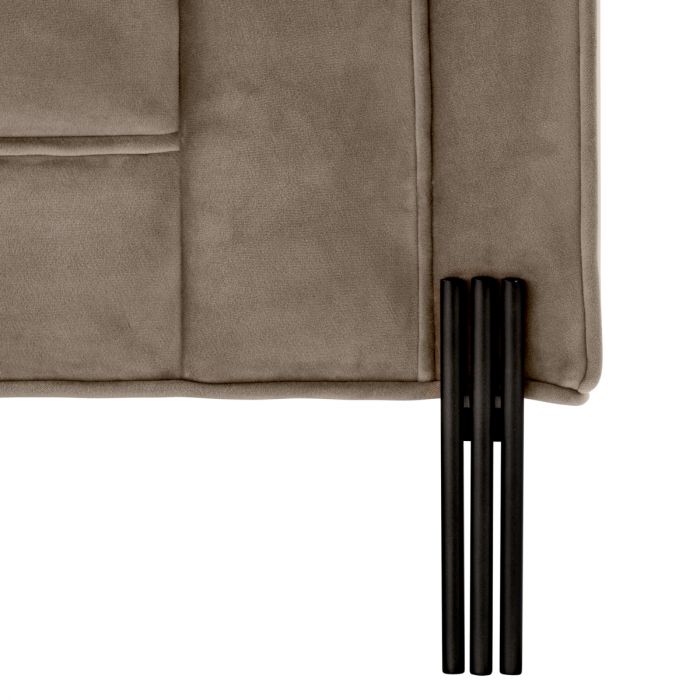 Silla Sienna savona terciopelo gris