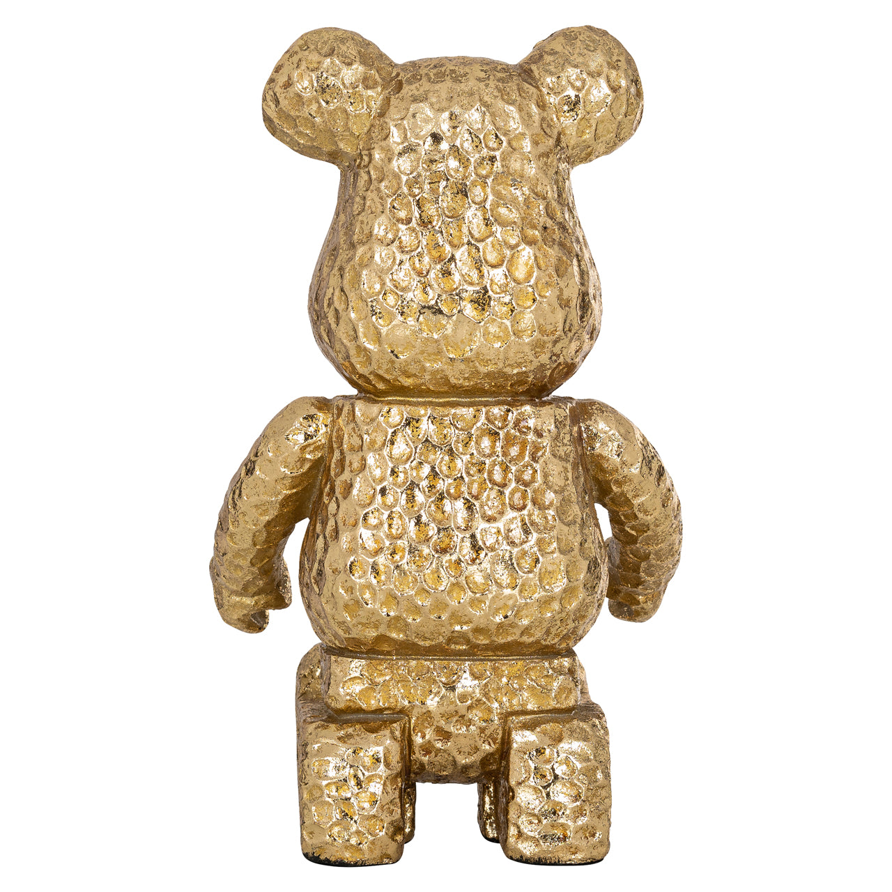 Decorative object Bear gold sitting