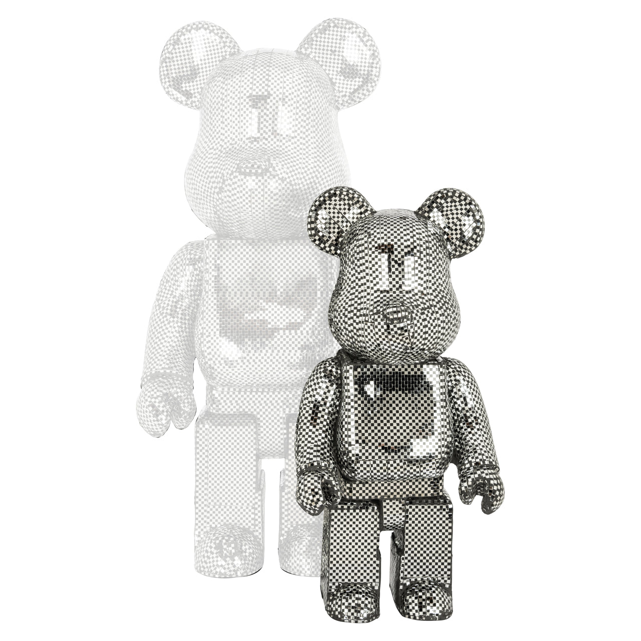 Decorative object Bear silver small
