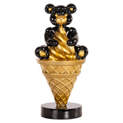 Decorative object Harly black/gold