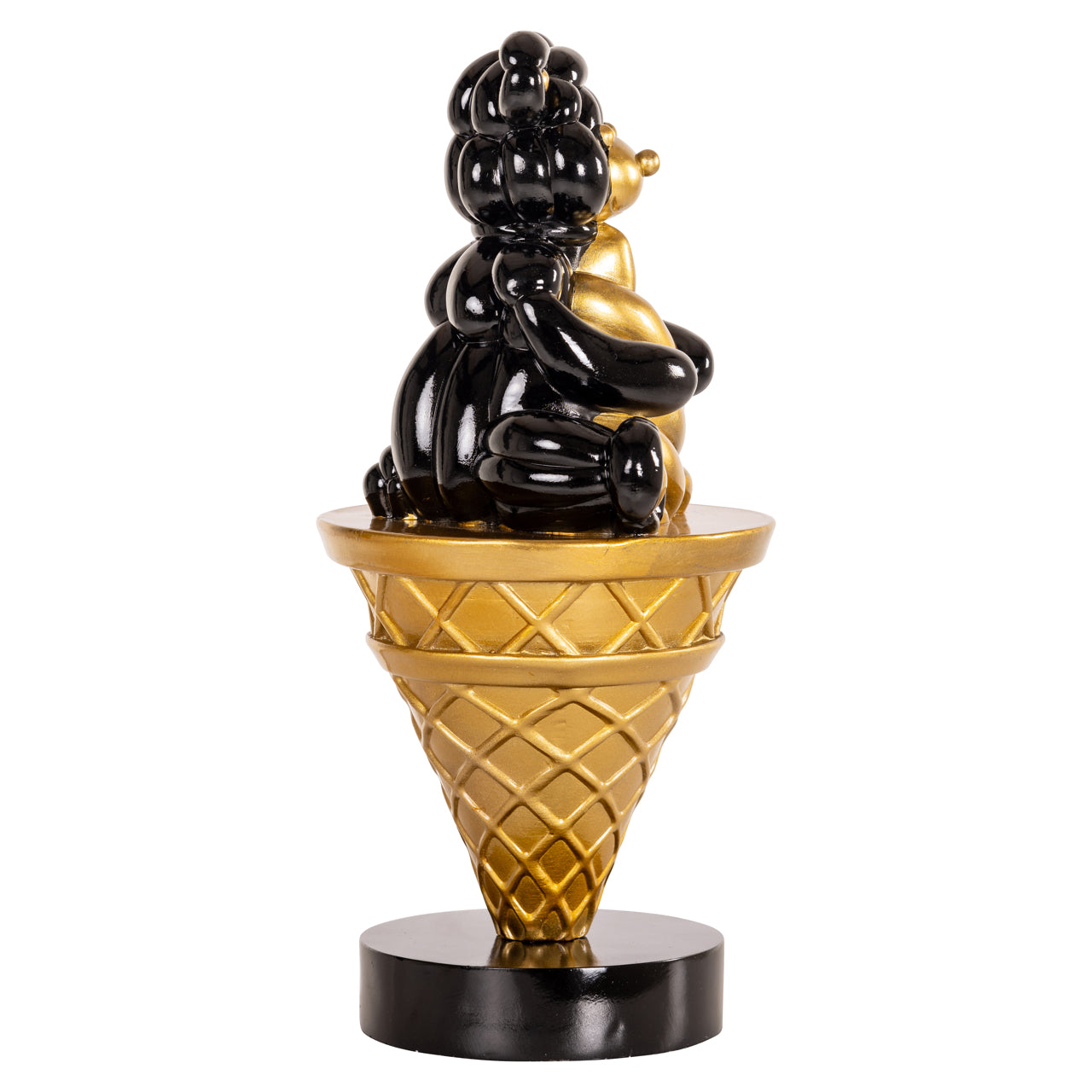 Decorative object Harly black/gold
