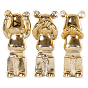 Decorative object Berna gold (Set of 3)