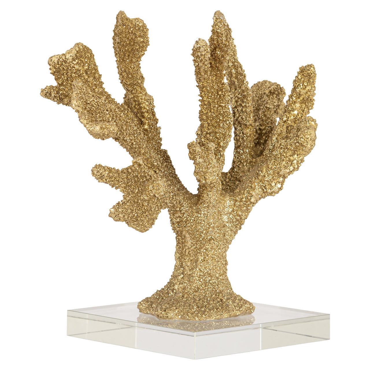 Decorative object Mette gold coral look