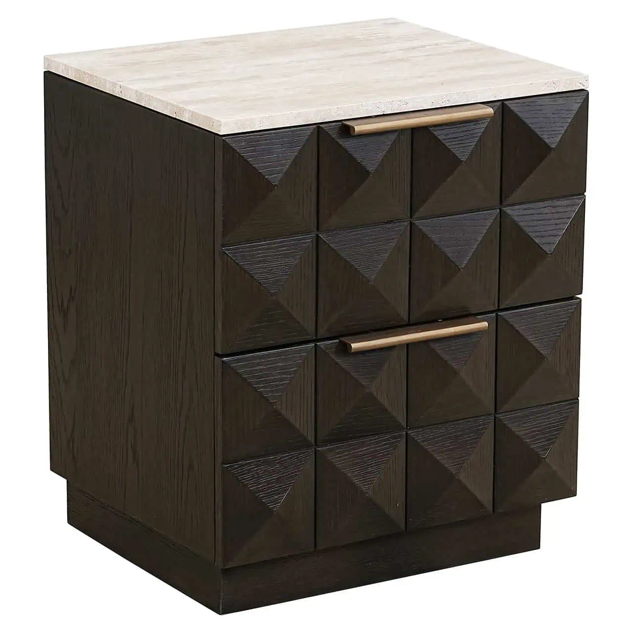 Nightstand Claremont 2-drawers (Brown)
