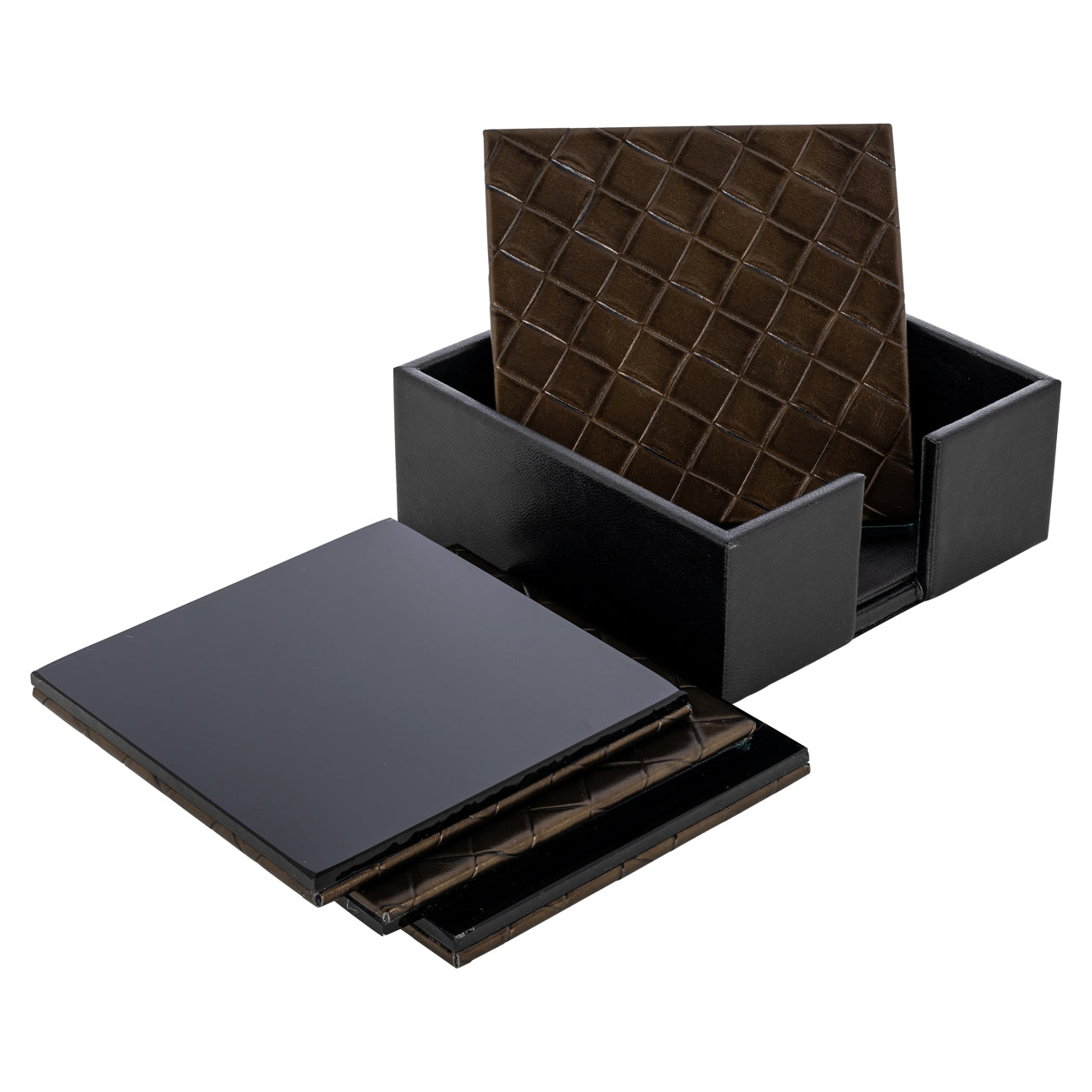 Wine & Bar accessory Yora black Set of 4 coasters