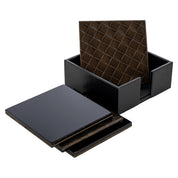 Wine & Bar accessory Yora black Set of 4 coasters