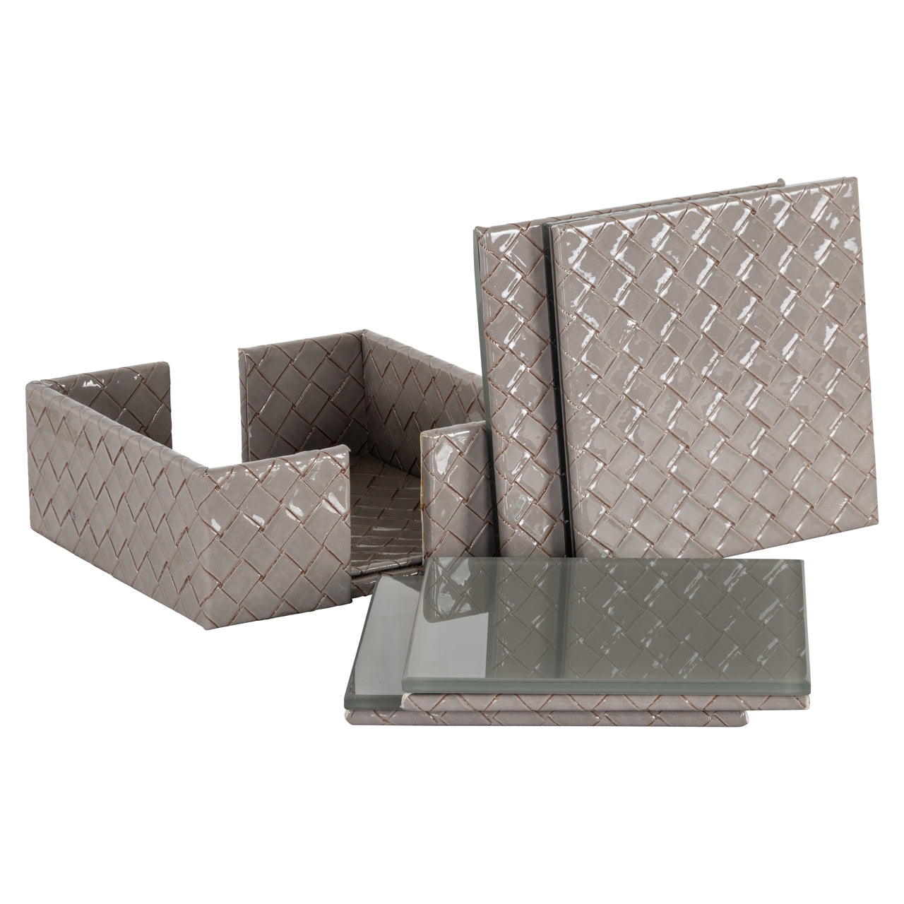Wine & Bar accessory Vivi grey Set of 4 coasters